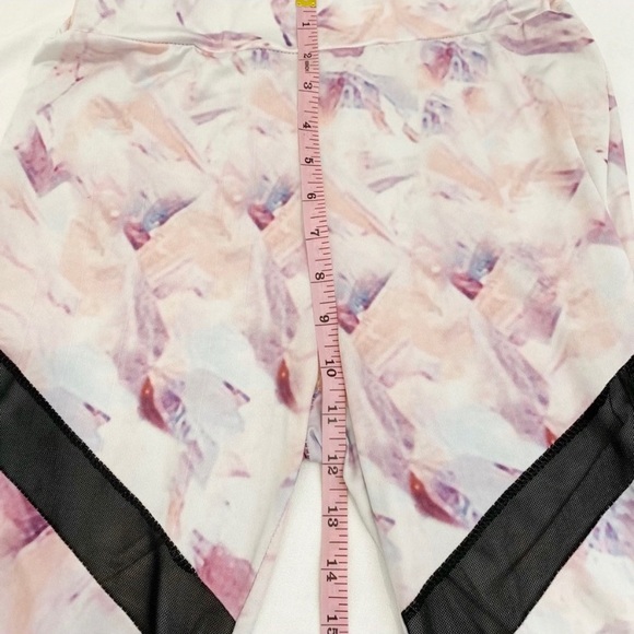 Shein Multicolor Black Contrast Mesh Leggings, Size Medium - Picture 12 of 15